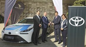  A Magyar Fölgáztároló Zrt. gyűjt elsőként tapasztalatokat Magyarországon a hidrogén üzemanyagcellás elektromos Toyota Miraival